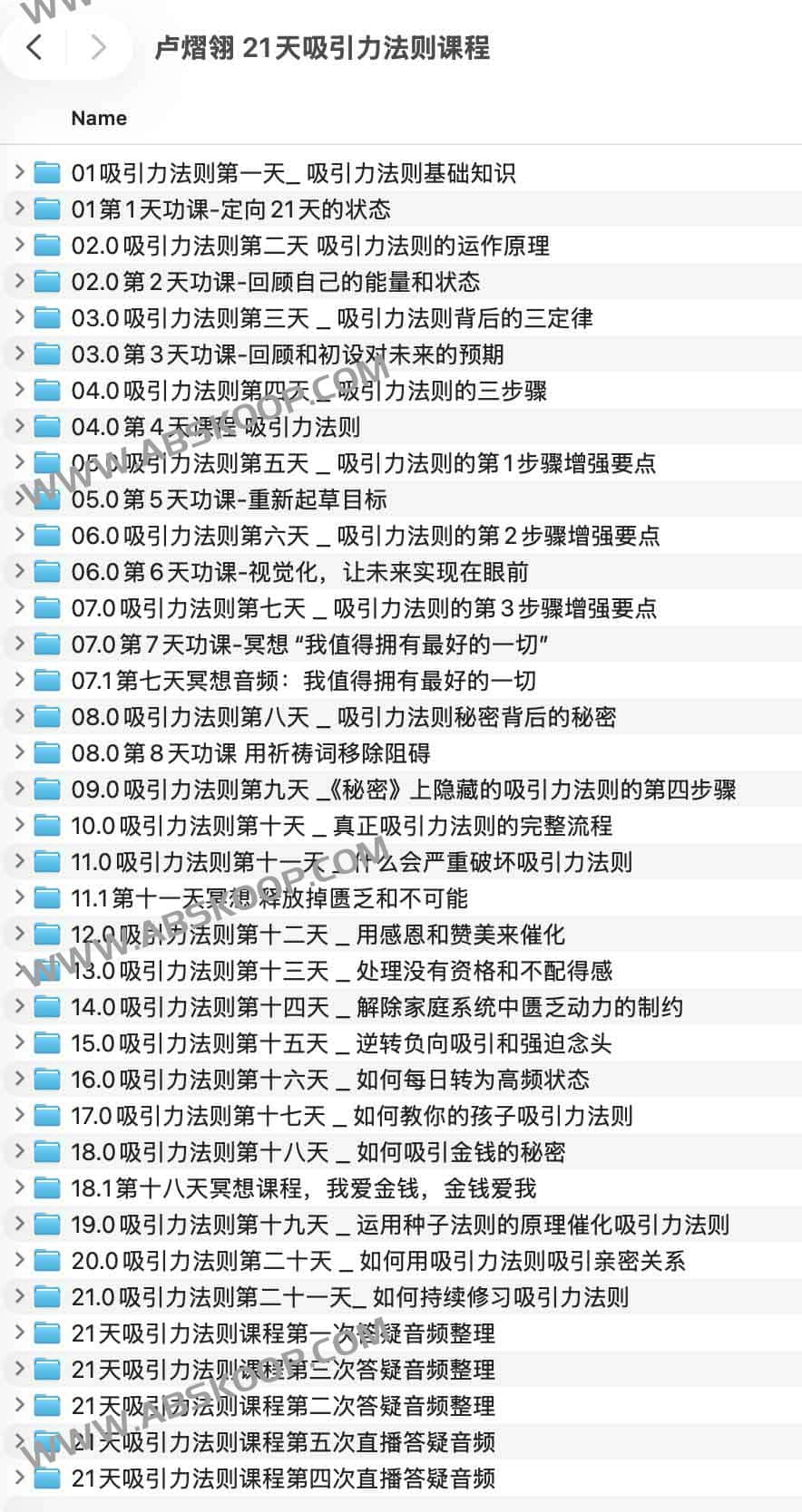 卢熠翎 21天吸引力法则课程 1 卢熠翎 21天吸引力法则课程