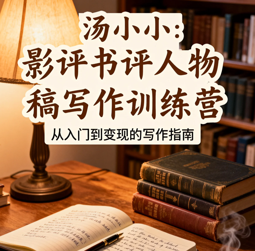 【课程】汤小小：影评书评人物稿写作训练营 mp4 [4.8GB ]