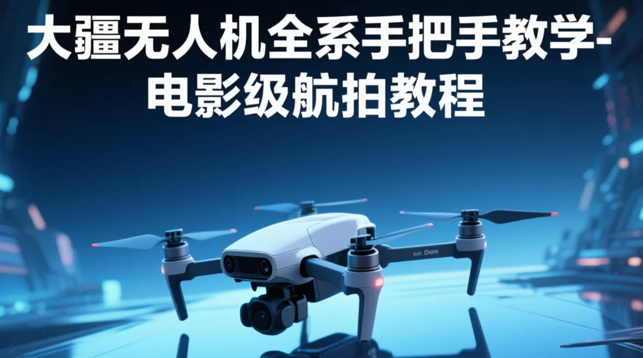 【课程】大疆无人机全系手把手教学- 电影级航拍教程 mp4 [5.9GB]