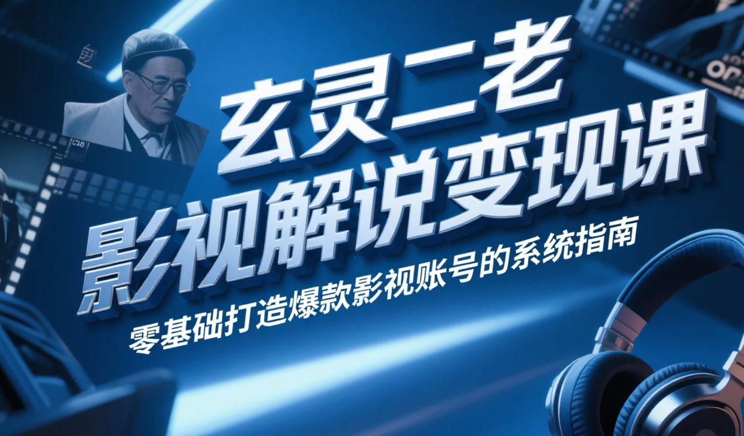 【教程】玄灵二老影视解说变现课&mdash;&mdash;零基础打造爆款影视账号的系统指南 mp4 [2.1GB]